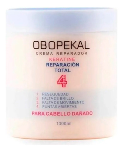 Obopekal Crema Reparadora Keratina Total 4 1000 Ml