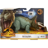 Dinossauro Jurassic World Dominion Triceratops C/som Mattel