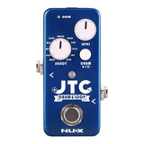 Mini Pedal Efecto Nux Ndl2 Jtc Drum & Loop Ritmos Color Azul