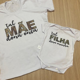 Kit Camiseta Mae E Filha Dias Das Maes Mae De Menina Menino