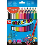 Lapices De Colores Maped 36 Piezas Color Peps Maped