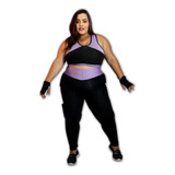 Roupa De Ginastica Feminino Academia Plus Size Legue + Top