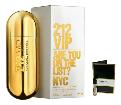 Carolina Herrera 212 Vip Vip Edp 80 ml Para  Mujer 3c