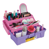 Caja Cosmetiquera Pretul Cco-14rp 14puLG Rosa/morado