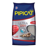 Areia Higiênica Pipicat Ultra Dry 4kg