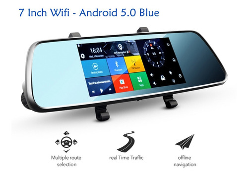 Espejo Retrovisor Android 5.0 Blue Tooth Wifi Foto 2