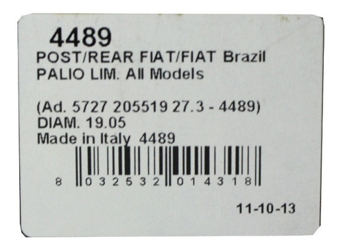 Cilindro De Freno Ruedas Traseras Fiat Palio Aos 1997-2000 Foto 5