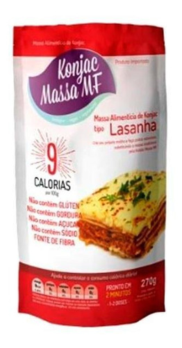 Massa Alimentícia De Konjac Tipo Lasanha Konjac 270g