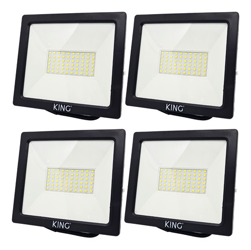 Pack X 4 Reflector Led Exterior 50w Ip65 Patio Frente Garage