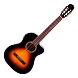Guitarra Electroacústica Tagima Ws-10 Drop Sunburst 6c De Nailon, Guía Para La Mano Derecha