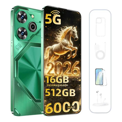 Celular Pava6 Pro,dual Sim Dual Standby,512gb Rom+16gb Ram,dimensity 9400,resolución 3168 X1440, Cámara 32mp+108mp,gps,5g,wifi,6.78 Pulgadas,android 14,celular Gamer-verde