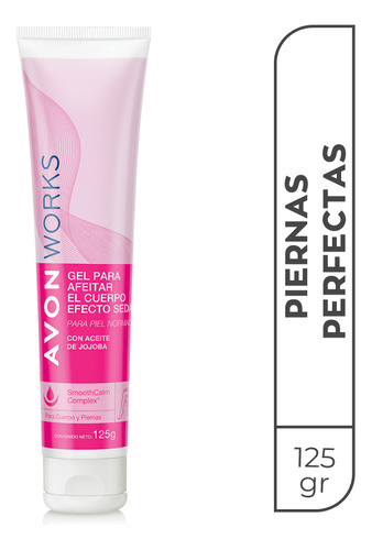 Avon Works Gel Para Afeitar Cuerpo Efecto Seda 125g