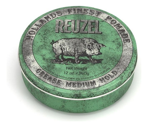 Reuzel Pomada Verde Fijación Media En Base Aceite