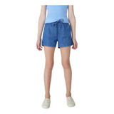 Shorts Jeans Hering Kids Menina Com Bolsos