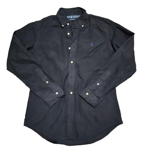 Camisa Ralph Lauren Chico S Custom Fit Negro 