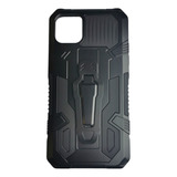 Carcasa Para iPhone 11 Pro Max Negra Antigolpe Clip Metaliza