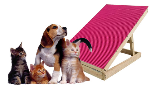 Rampa Pet Bolt - Caes E Gatos Rosa Antiderrapante Ajustável