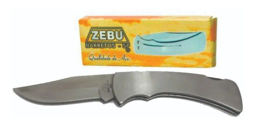 Canivete De Bolso Inox Zebu Original
