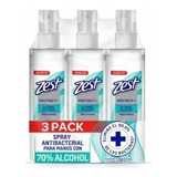  Alcohol Escudo Spray Fragancia A Zest Con Dosificador 300 ml Pack X 3