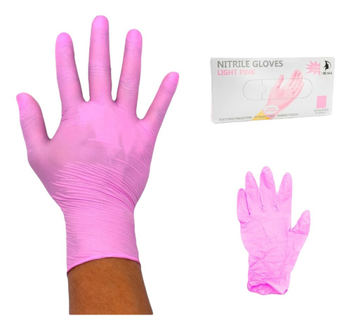 Guantes De Nitirilo Caja Con 100 Piezas (50 Pares) S M L 