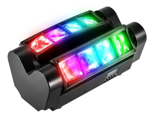 Cabezal Spider Led Rgbw Doble Barra De Led Movil Led Zz08