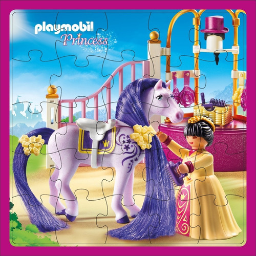 Puzzle Rompecabezas Playmobil Princesas X25 Piezas