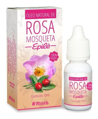 Óleo Rosa Mosqueta Rugol Epilê Natural 100% Puro 10 Ml