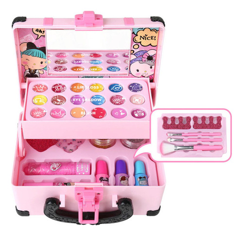 Caixa De Cosméticos Para Maquiagem Infantil Princess Makeup