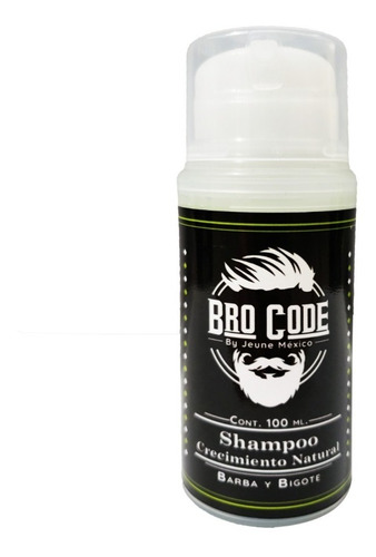 Shampoo Para Crecimiento De Barba Natural Bro Code