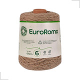 Barbante Euroroma 610m Fio 6 Eurofios Diversas Cores Crochê Cor Bege