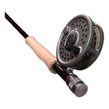 Equipo Fly Cast Caña Shimano 3 Tramos 9 Pies #6 + Reel Bfr