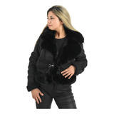 Campera Mujer Corto Peluche Abrigado Paño Santelon 15743