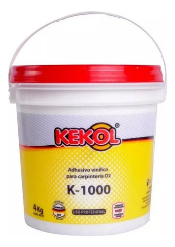 Cola Vinilica Profesional Kekol K-1000 X 4 Kg Extra Fuerte