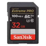 Tarjeta De Memoria Sandisk Extreme Pro 100 Mbps Uhs-i C10 De 32 Gb