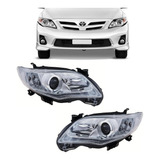 Juego Opticas Tuning P/ Corolla 2011 2012 2013 Con Led