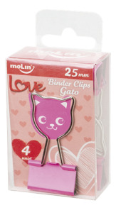 Binder Clips Gato 25 Mm Molin - 23057