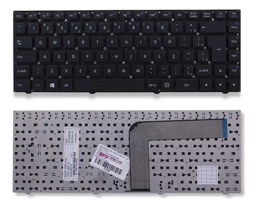 Teclado Para Notebook Positivo Sim 2560m Serie 1a8709t26 Ç