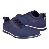 Zapatos Casuales Stylo Para Hombre Suede Marino 12001