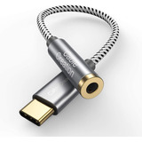 Adaptador De Auriculares Usb C A 3,5 Mm | Convertidor Dac