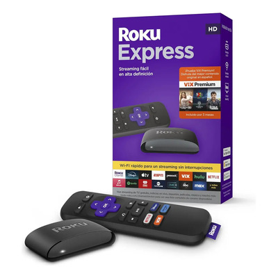 Roku Express Hd Dispositivo De Streaming Hdmi Vers. Español Color Negro Tipo De Control Remoto Estándar | Meses sin interés