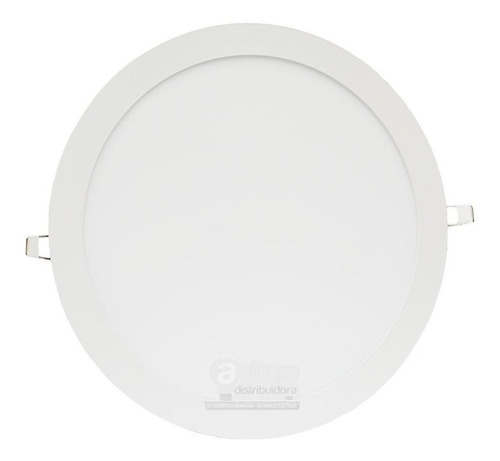 Panel Led 24w Embutir Plafon Blanco Circular Redondo