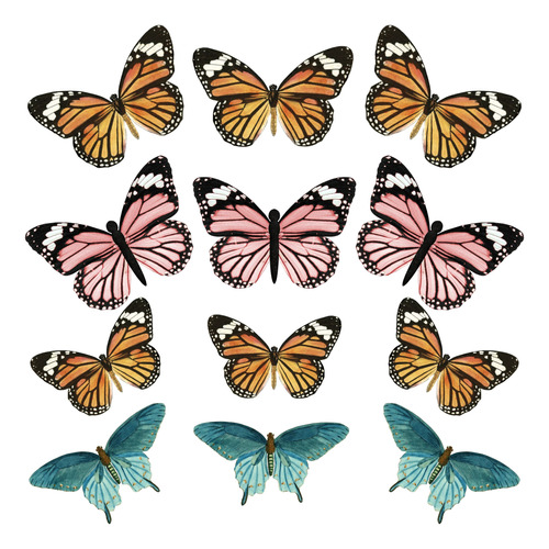 Troquelados Scrapbooking/journaling Mariposas Coloridas