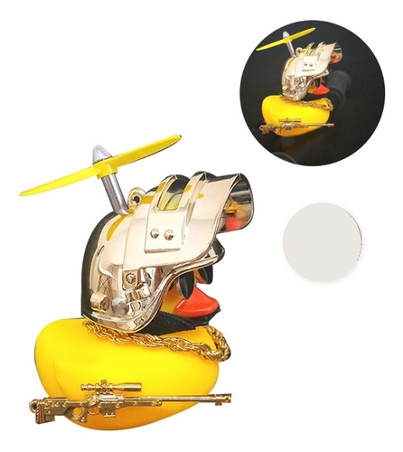 Adorno Decorativo De Pato Amarillo For Coche, Motocicleta,