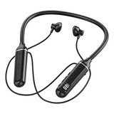 Audífonos Bluetooth De Cuello Manos Libres Deportivo Color Negro
