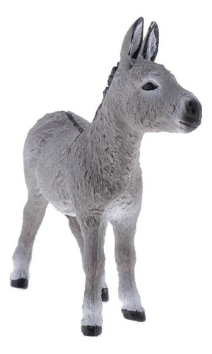 Mb Animais Estatuetas Colecionáveis Burro Cinzento