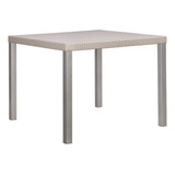 Mesa Cuadrada Para Terraza Ulloa By Promobel Tapa Beige