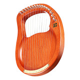 Llave De Madera De Caoba Lyre Harp Carry Strings Wh16