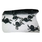 Gcg Lote De 100 Mini Arañas Negras 3 Cm Plastico Chicleras