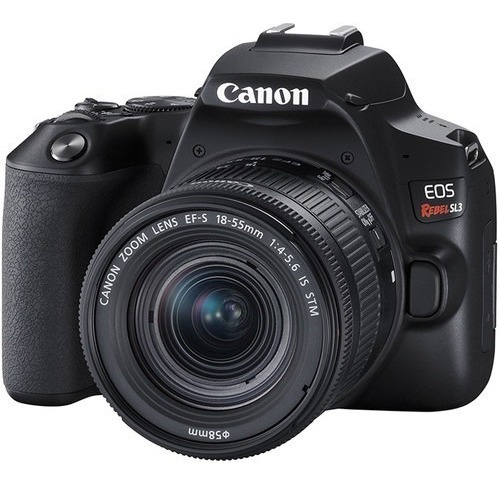  Canon Eos Rebel Kit Sl3 + 18-55mm Is Stm Dslr Cor  Preto
