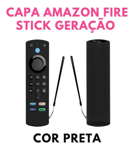 Capa Controle Silicone Fire Stick Alexa 3ª Geração Amazon